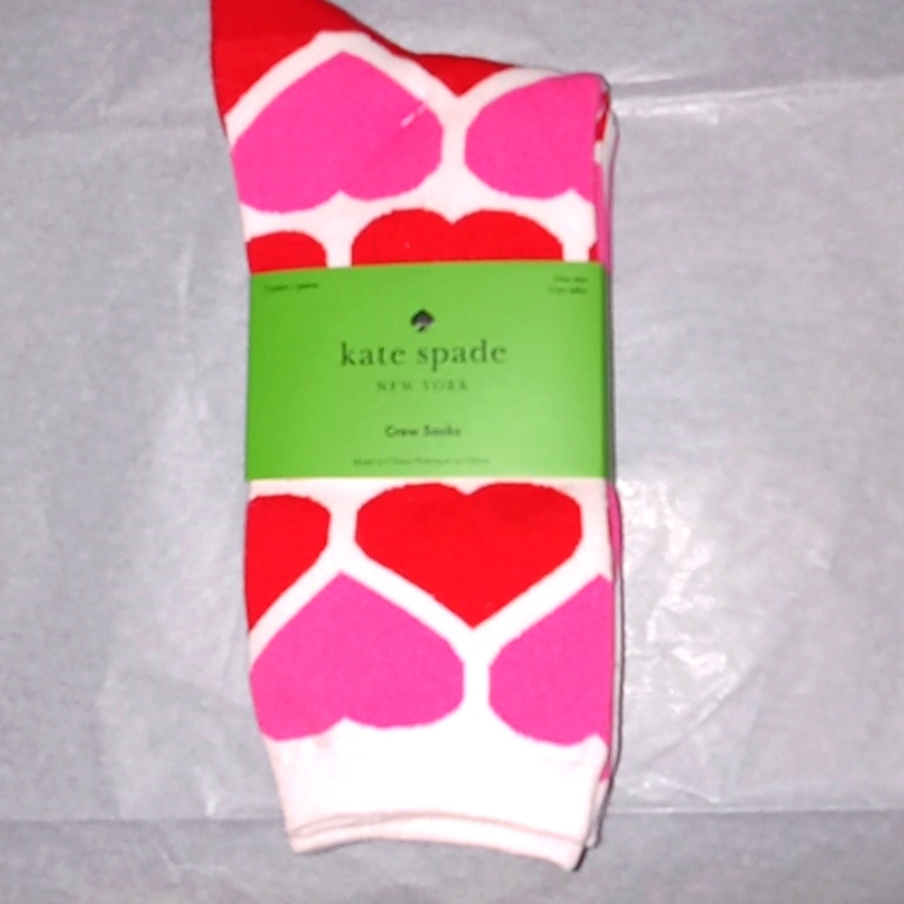 Kate Spade Valentines Day Crew Socks Set